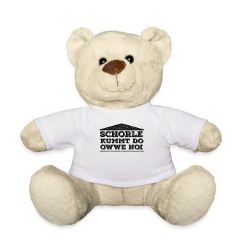 Schorle kummt do owwe noi - Pfälzer Dialekt - Teddy - Weiß - Vorne