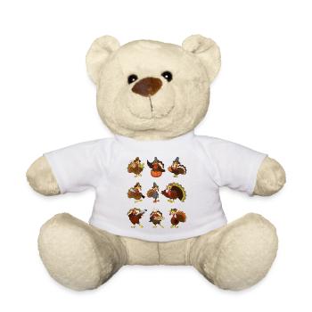 Thanksgiving Truthahn Pute Erntedankfest - Teddy - Weiß - Vorne