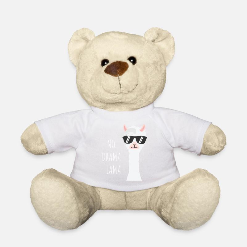 No drama Lama - Teddy Bear - white