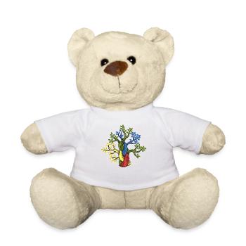 Tree oak forest nature lover branches gift - Teddy Bear - white - Front