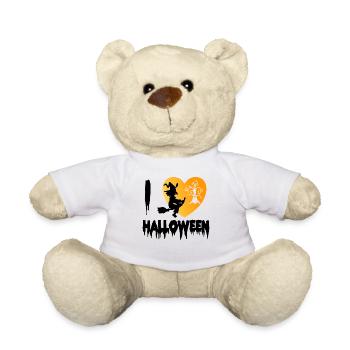 I love Halloween - Teddy Bear - white - Front