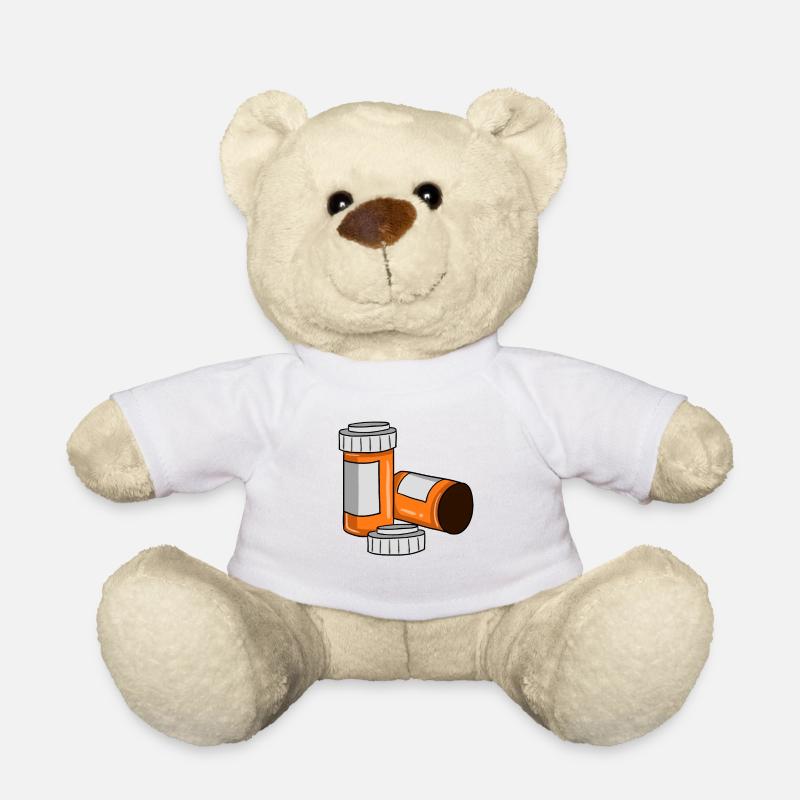 Medizin Apotheker Pille Tablette Geschenk - Teddy - Weiß