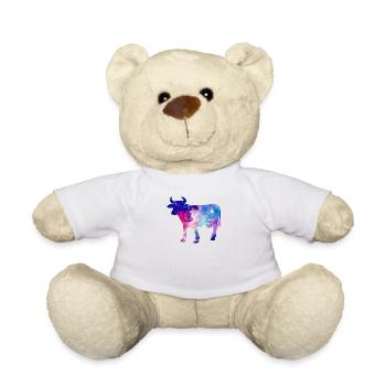 Galaxy Cow Space Gift - Teddy Bear - white - Front