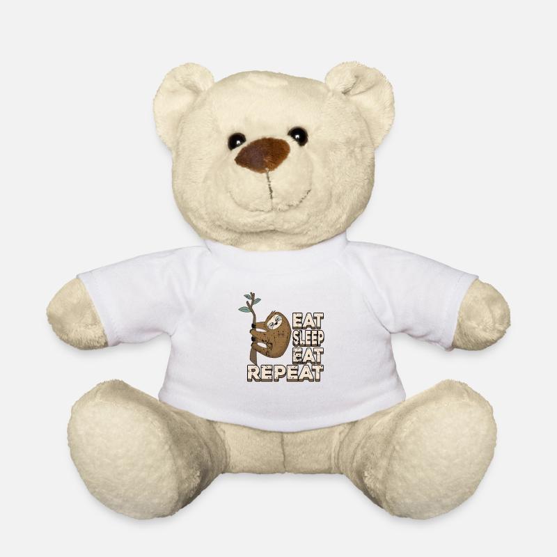 Faultier - Teddy - Weiß