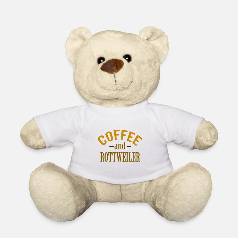 Coffe og Rottweilers - Teddybjørn - hvid