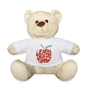 Learn Inspire Grow Encourage Teach - Teddy Bear - white - Front