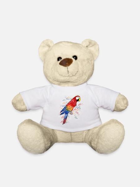 Ara perroquet - Ara perroquet - Nounours - blanc