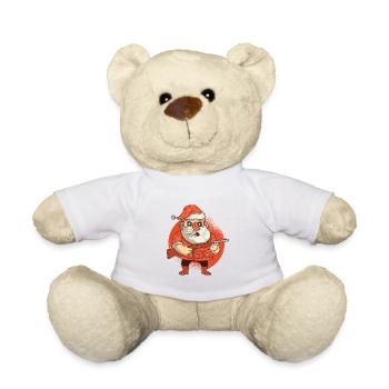 Santa the Hunter, Christmas, Santa Claus - Teddy Bear - white - Front