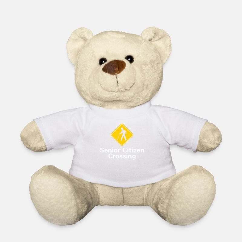 Senior Citizen TShirt Geschenk Senior Senior Crossing - Teddy - Weiß
