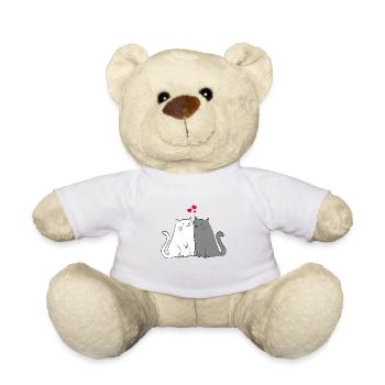 chats - Nounours - blanc - Devant