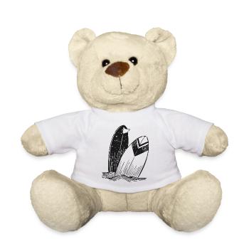 Deux planches de surf. - Nounours - blanc - Devant