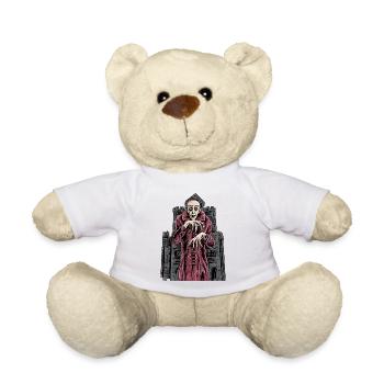 Nosferatu vampire classic horror black custome - Teddy Bear - white - Front