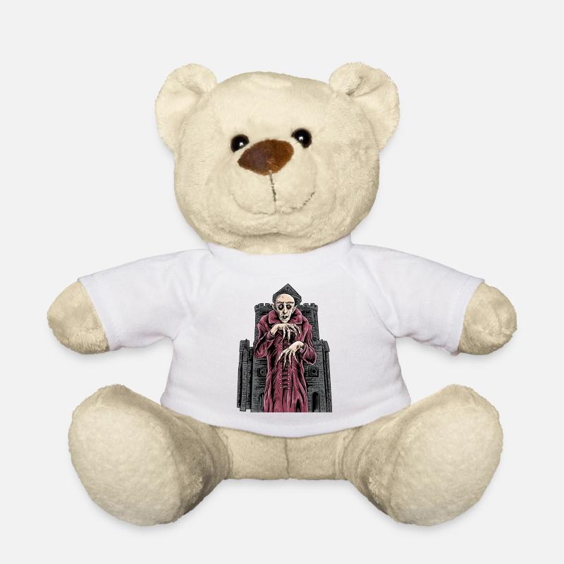 Nosferatu Vampir klassischer Horror schwarz Custome - Teddy - Weiß