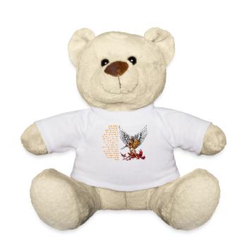 Saint Michel chemise pour les hommes prière église catholique - Nounours - blanc - Devant