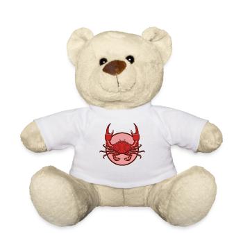 crab - Teddy Bear - white - Front