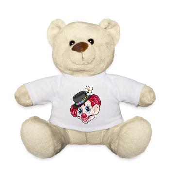 Happy Clown Carnival - Teddy Bear - white - Front