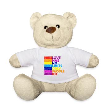 L'amour ne connaît pas de limites Pride Pride CSD - Nounours - blanc - Devant