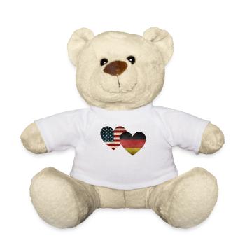 Amour germano-américain - Nounours - blanc - Devant