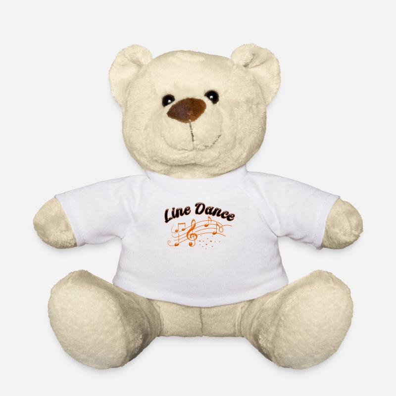 Line dance - Line dancing T-shirt - Teddy Bear - white