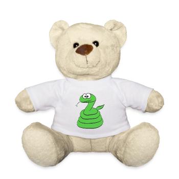 Serpent - Nounours - blanc - Devant