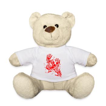 Attacked by Zombies - Teddy - Weiß - Vorne