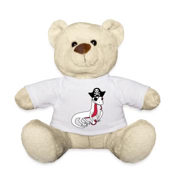 pirat seeraeuber kapitaen matrose seebaer schiff b - Teddy - Weiß - Vorne