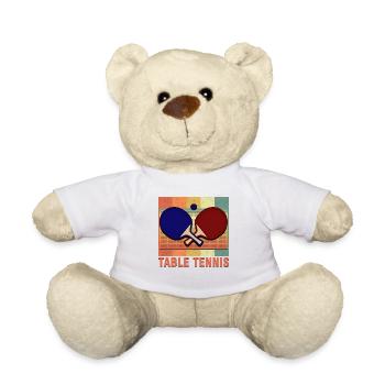 table tennis - Teddy Bear - white - Front