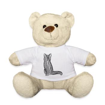 Fuchs lineart Rotfuchs tierlieb Polarfuchs geschen - Teddy - Weiß - Vorne