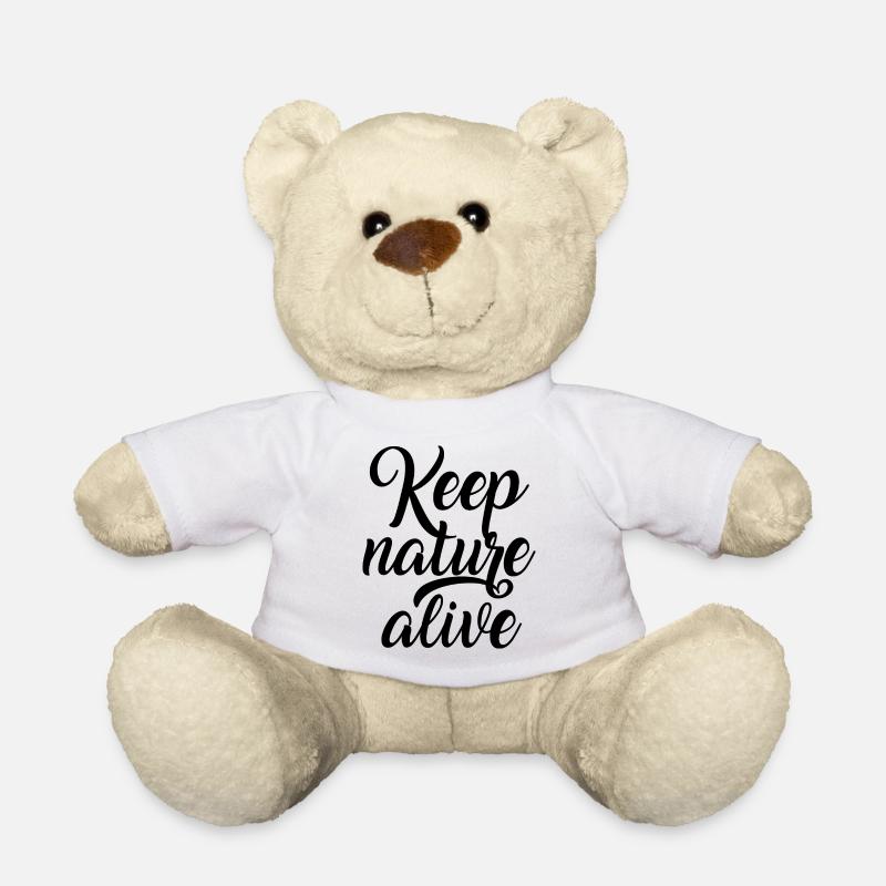 Keep nature alive - Haltet die Natur am Leben! - Teddy - Weiß