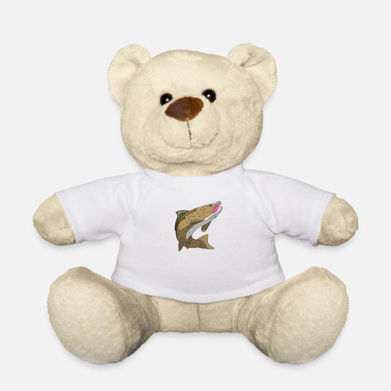 Forelle Bachforelle Regenbogenforelle Meerforelle - Teddy - Weiß