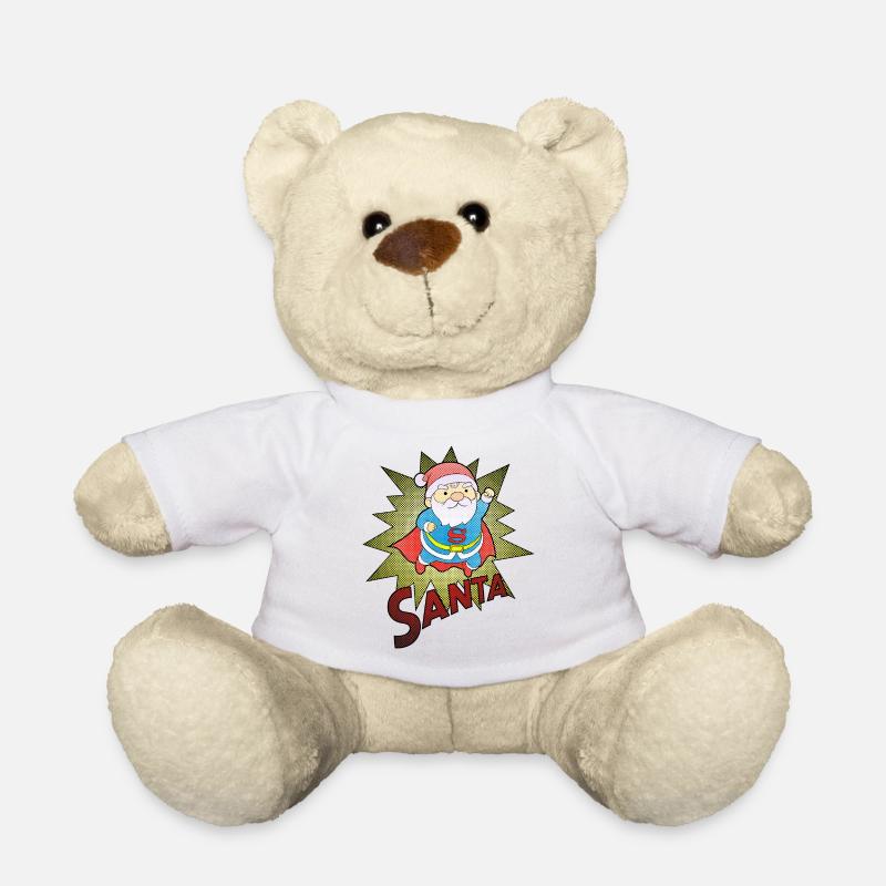 Super Santa - Teddy Bear - white