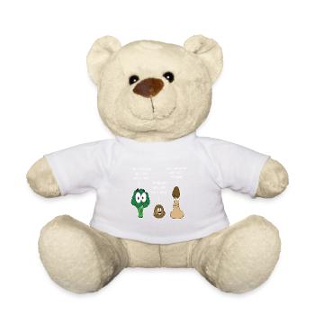 Awesome & Trendy Tshirt Designs Vergleichsspiel - Teddy - Weiß - Vorne