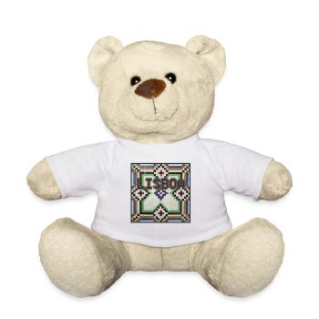 COOL LISBONNE LISBOA PORTUGAL TILES GIFT - Nounours - blanc - Devant