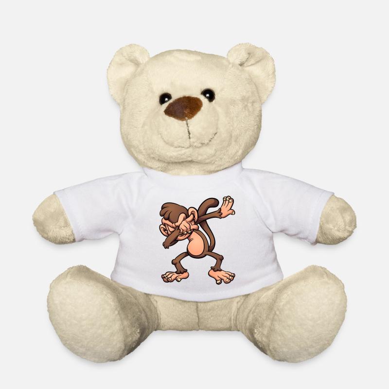 Affe Finger Finger Dummer Cartoon-Stil - Teddy - Weiß
