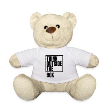 Think Outside The Box / Design Thinking - Teddy Bear - white - Front
