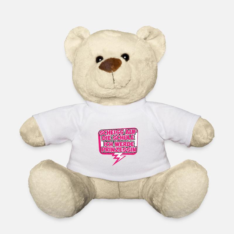 Princess Princess Shirt Gift Idea Crown - Teddy Bear - white