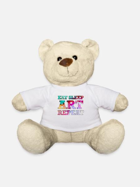 Kunst - Teddy - Weiß