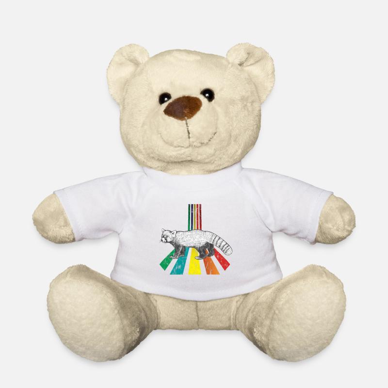 Petit panda arc-en-ciel utilisé - Nounours - blanc
