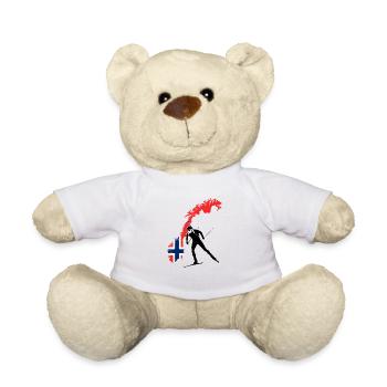 Saison de Biathlon Norvège Norvège Norge en cadeau - Nounours - blanc - Devant
