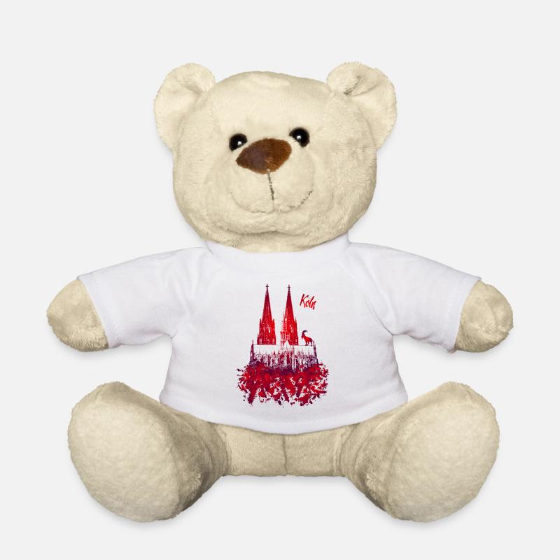 Kölner Dom - Teddy - Weiß
