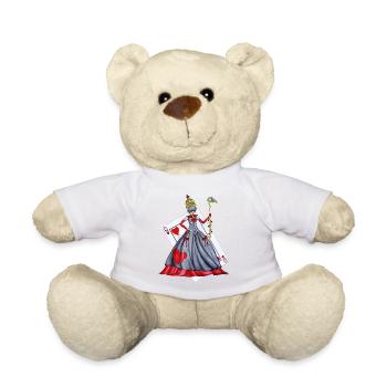 Queen of Hearts - Teddy Bear - white - Front