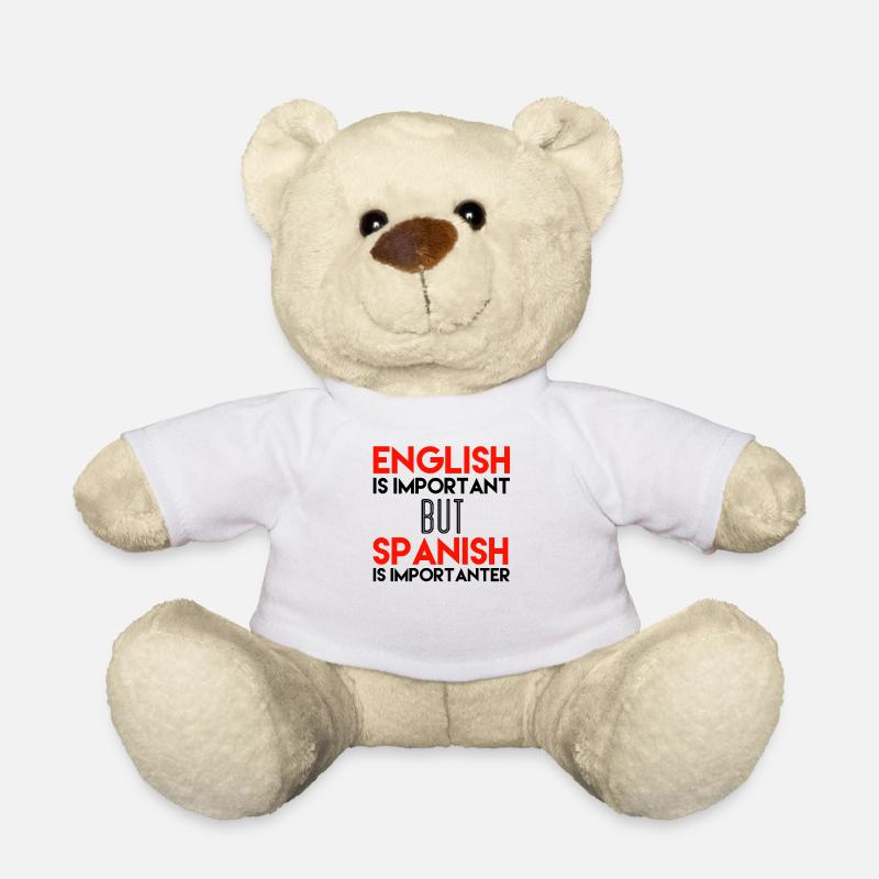 Spanisch Spanisch Geschenkidee Spanisch Sprecher Geschenke - Teddy - Weiß
