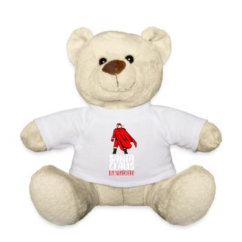 Santa Claus Superhero gift - Teddy Bear - white - Front