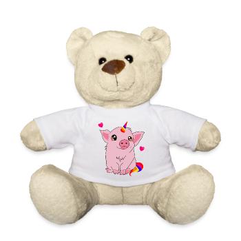Licorne de Schweinhorn - Nounours - blanc - Devant