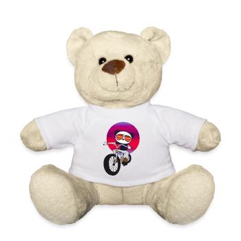 Panda sur vélo panda ours enfant enfants Enfants Enfants - Nounours - blanc - Devant