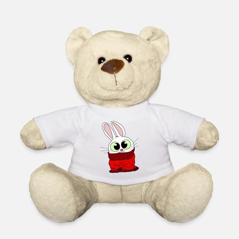 Tshirt Lapin moelleux en pull moelleux - Nounours - blanc