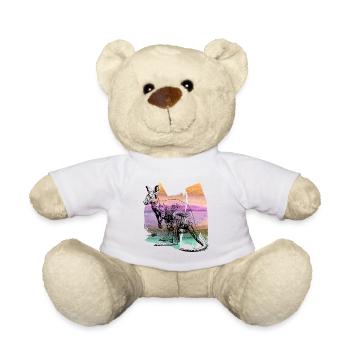 Kangaroo kangaroo kangaroo kangaroo t shirt - Teddy Bear - white - Front