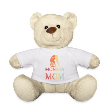 Monkey Mom Monkey mom - Teddy Bear - white - Front
