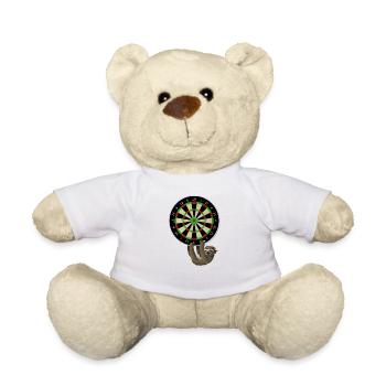 Joueur de fléchettes - Nounours - blanc - Devant