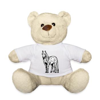 Appaloosa Horse Horse Horses Riding Gift Pony - Teddy Bear - white - Front